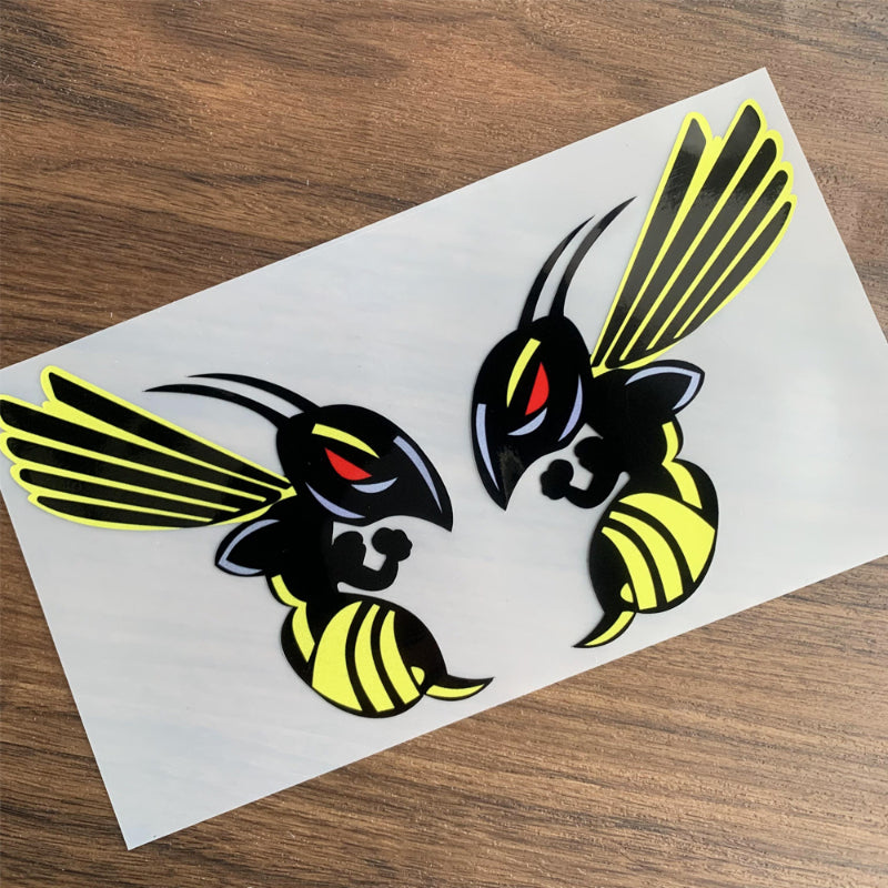 Creative Bumblebee Motorcycle Decal Stickers Reflective Car Decor