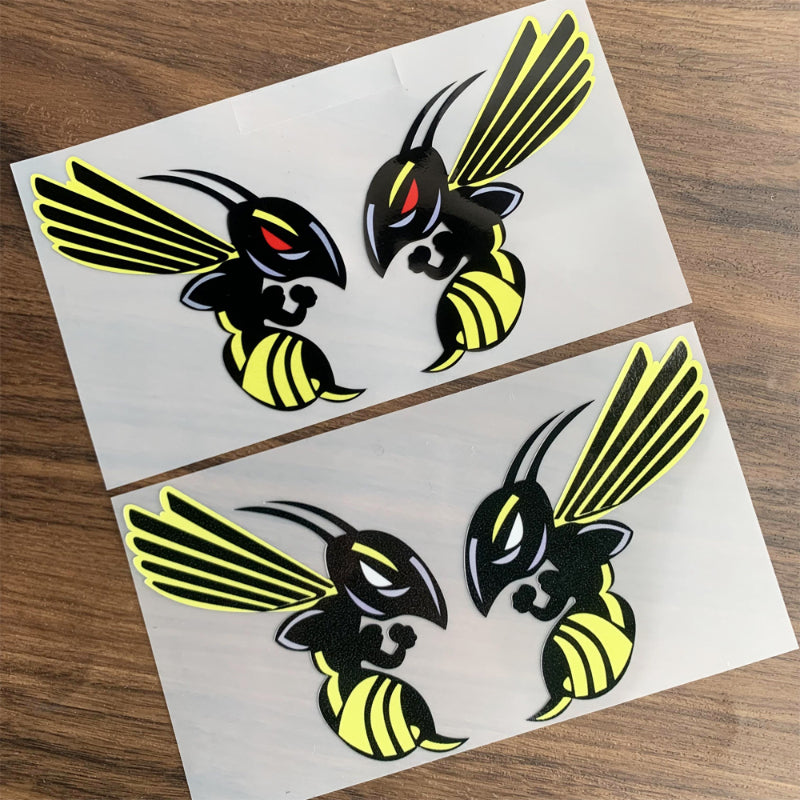 Creative Bumblebee Motorcycle Decal Stickers Reflective Car Decor