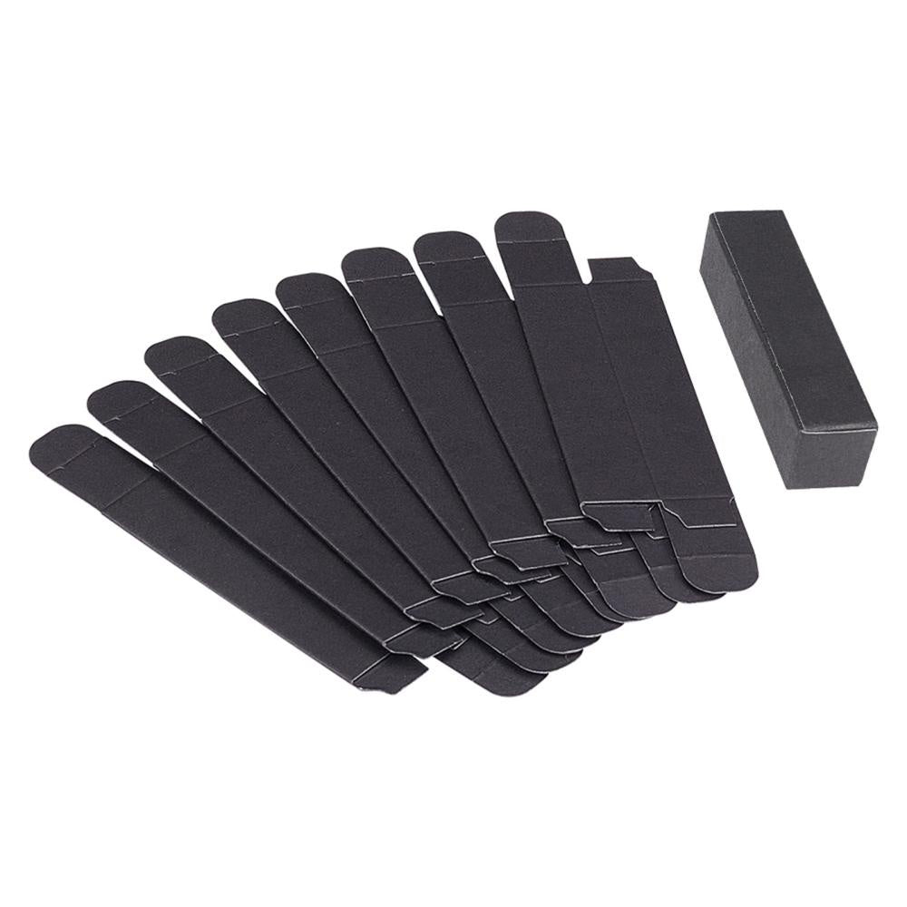 Набор из 80 коробок для помад из крафт-бумаги 8,5x2x2 см, прямоугольные контейнеры для подарочной упаковки