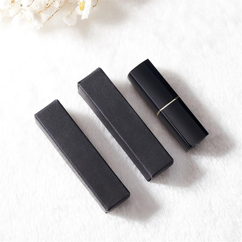 Набор из 80 коробок для помад из крафт-бумаги 8,5x2x2 см, прямоугольные контейнеры для подарочной упаковки