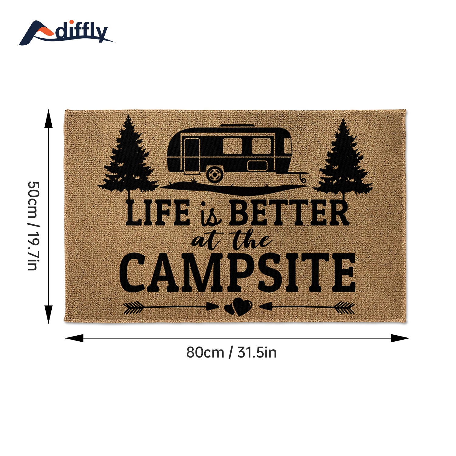Fun RV Doormat Outdoor Travel Trailer Welcome Mat Outdoor Decor
