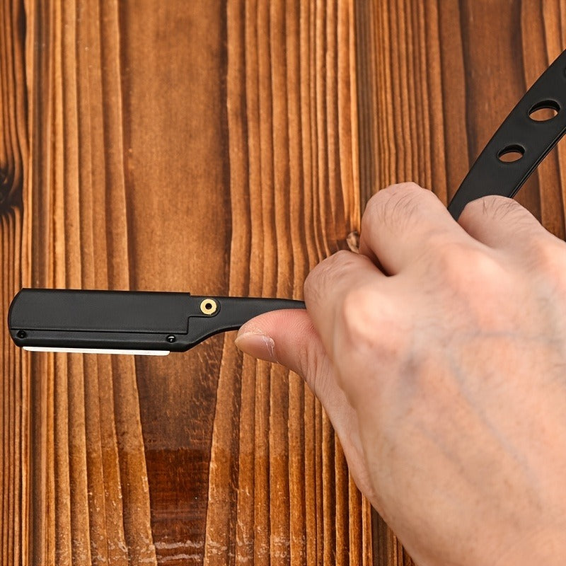 Мужской складной бритвенный станок из нержавеющей стали для стрижки волос и бритья