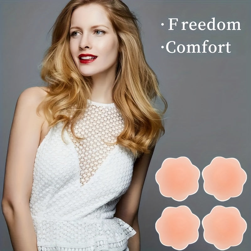 Self-Adhesive Silicone Nipple Covers 9 Pairs Invisible Strapless Breast Lift Women