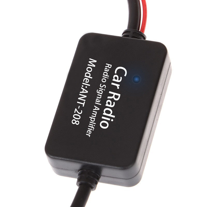 Universal 12V Car Radio Signal Amplifier FM Booster Windshield Mounted