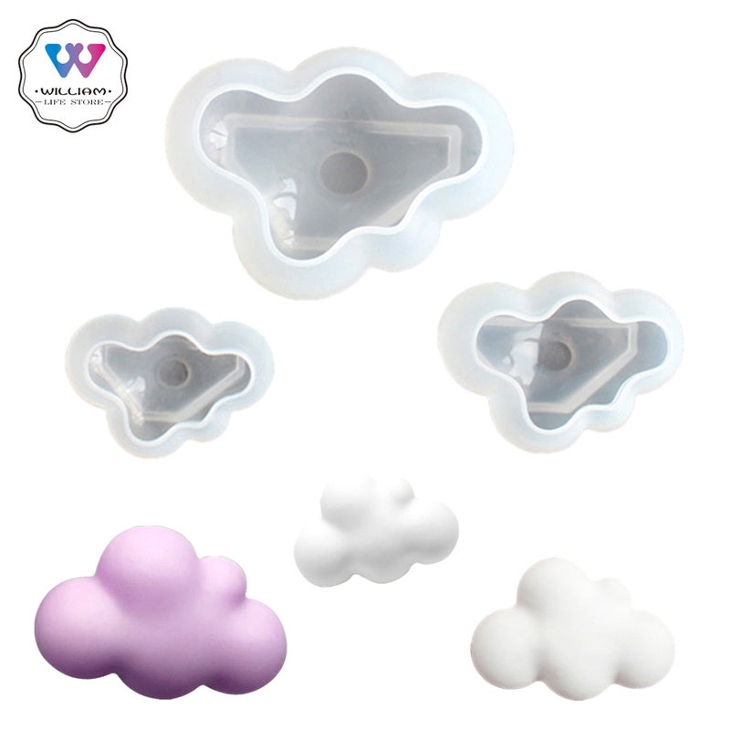 Cloud Shaped Silicone Mold Set for Pudding Chocolate Candy Ice Cream Baking