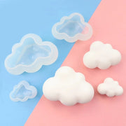 Cloud Shaped Silicone Mold Set for Pudding Chocolate Candy Ice Cream Baking