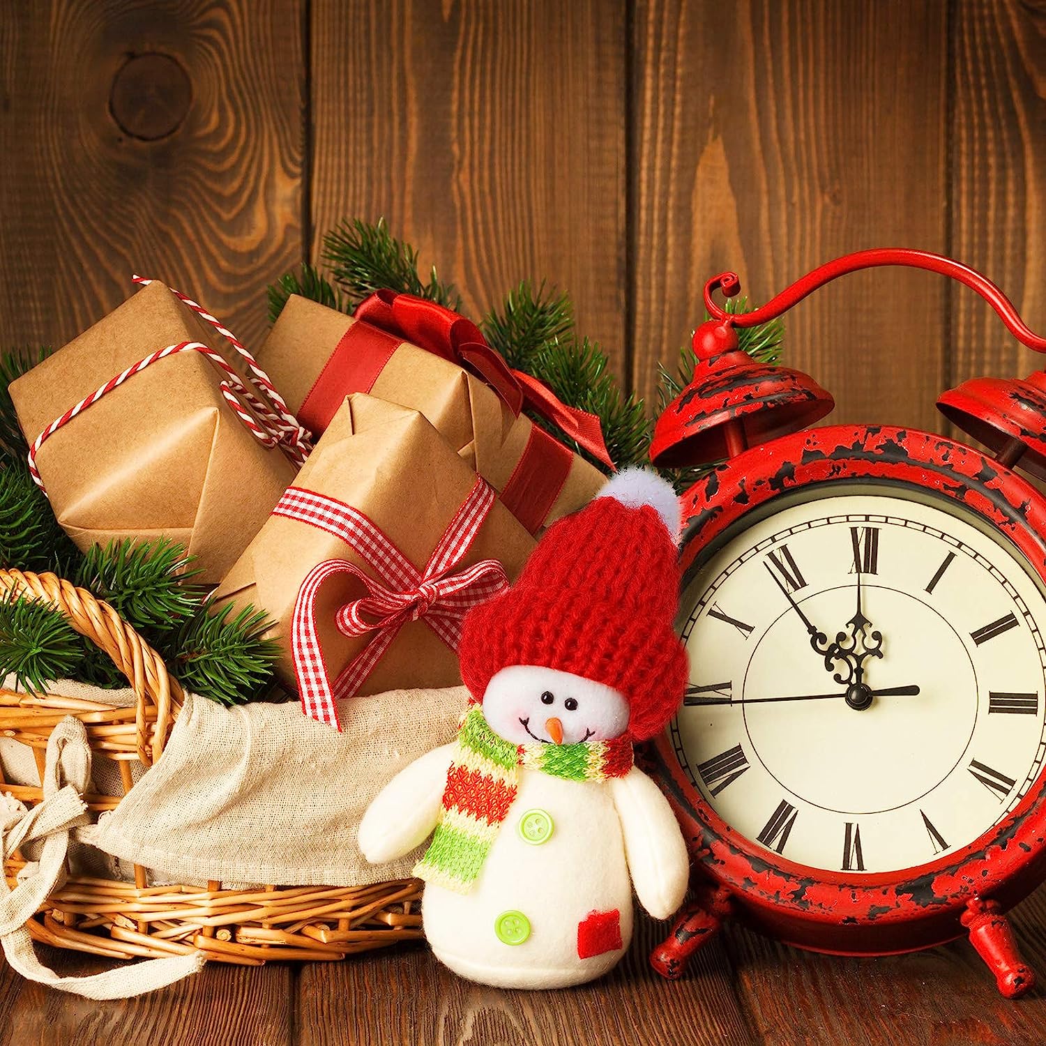 Miniaturas de sombreros de muñeca de punto para adornos de Navidad, suministros para manualidades DIY