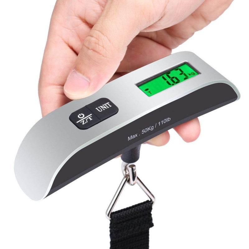 Portable Electronic Luggage Scale 50KG with Hook for Parcels, Fishing, Lifting