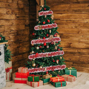 3-Pack 6.1m Christmas Tinsel Garland for Indoor Outdoor Decorations