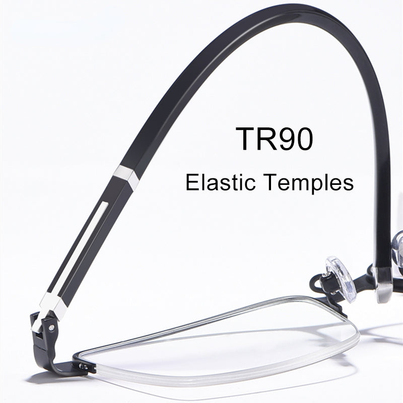 Erkaklar uchun fotochromik progressiv multifokal shisha TR90 uniseks kompyuter o'qish ko'zoynaklari