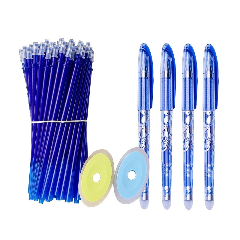 Erasable Gel Pens Set 0.5mm Medium Tip with Refills and Erasers for Office School