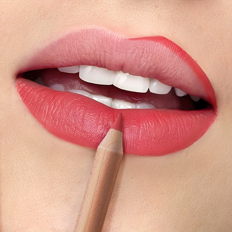 Set de perfiladores de labios mate impermeables para mujer, 24 colores, lápiz de labios de larga duración