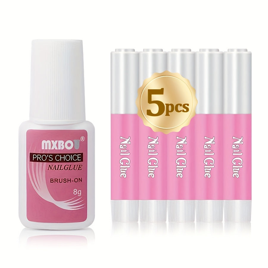 8g Clear Waterproof Formaldehyde-Free Gel Nail Glue for Press-On and Acrylic Nails
