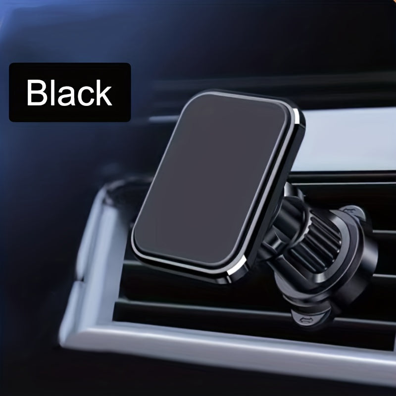 Soporte para teléfono de coche magnético de aleación de aluminio universal dorado con ajuste en la rejilla