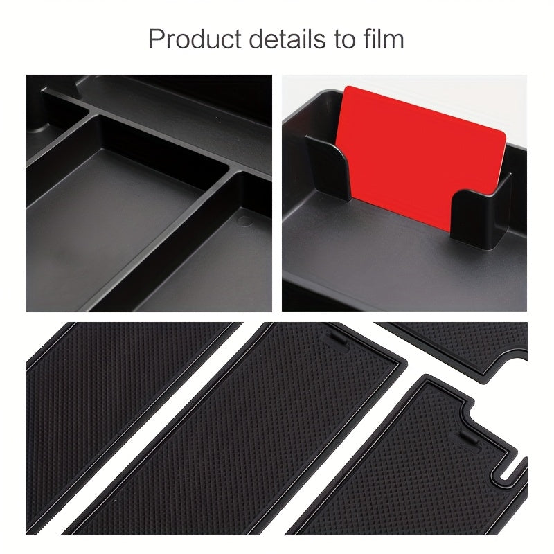 Center Console Storage Tray for SUV Armrest Organizer Internal Accessories