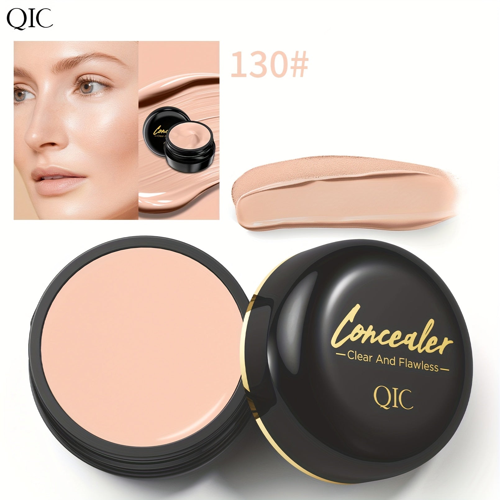 Full Coverage Concealer for Mature Skin Natural Finish Long-Lasting Matte