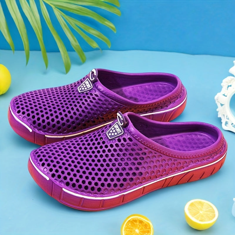 Women's Lightweight Pink Mesh Slip-On Sandals for Summer, Breathable Comfort