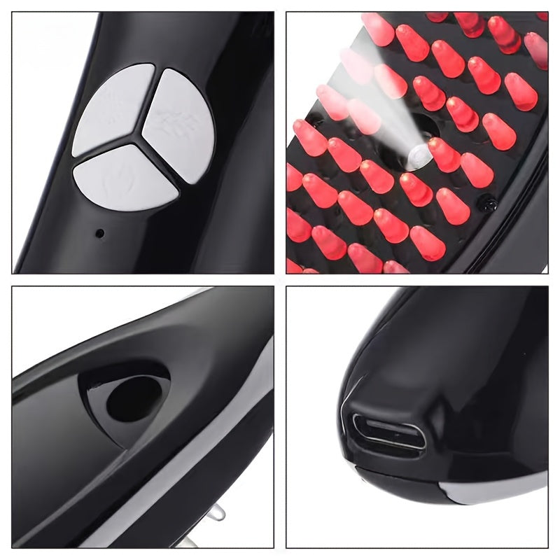 USB Rechargeable Electric Massage Comb for Head with 36V Battery