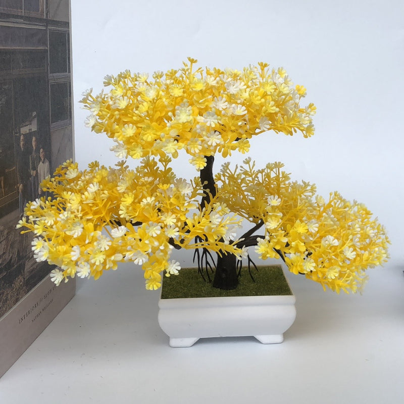 Artificial Bonsai Tree for Room Decor, Entryway, Desk, and Bookcase