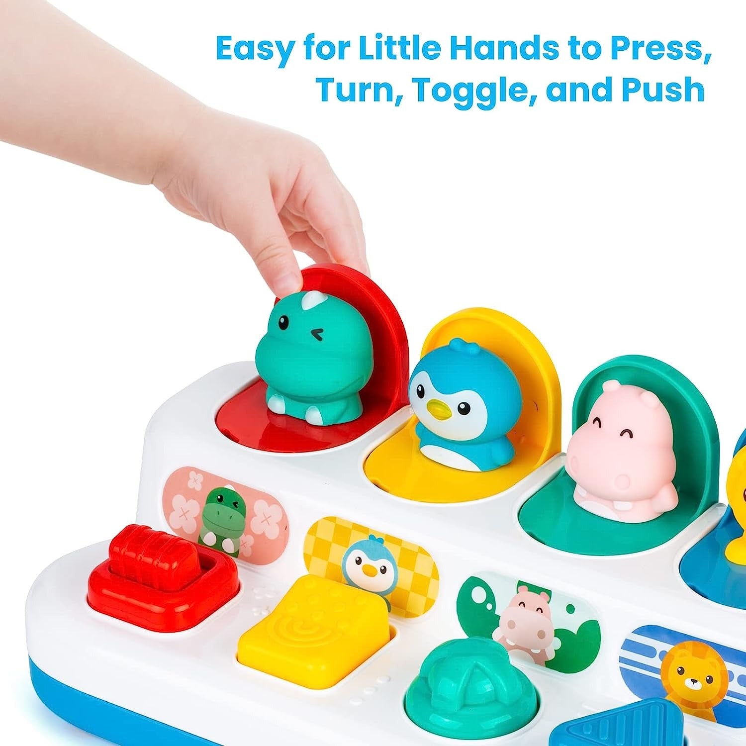 Interactive Baby Sensory Toy with Animal Characters for Learning and Development