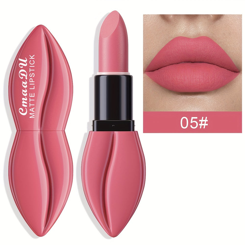 10 Colors Matte Waterproof Lipstick Long Lasting Non-Stick Cup Pink Red for Adults