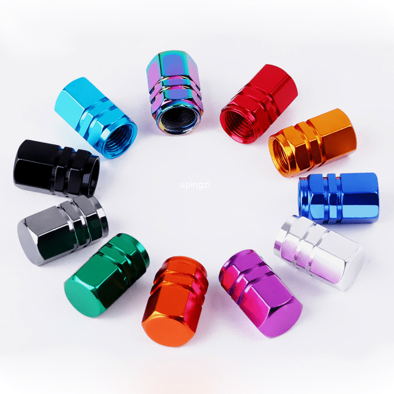 Universal Aluminum Alloy Tire Valve Stem Caps Waterproof Dustproof for Cars Bikes