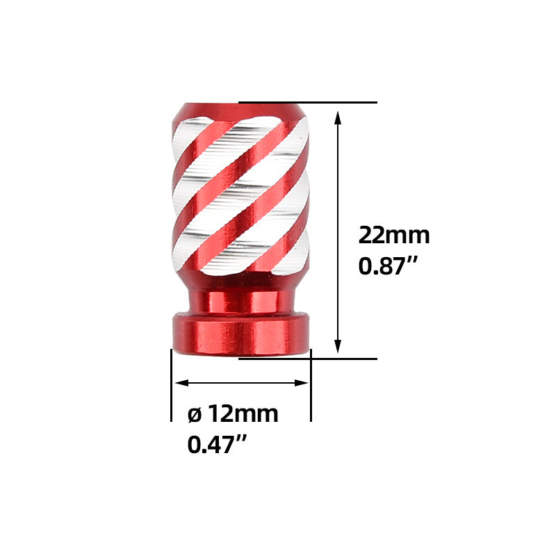 4 Pack Aluminum Alloy Tire Valve Caps for Cars and Motorcycles