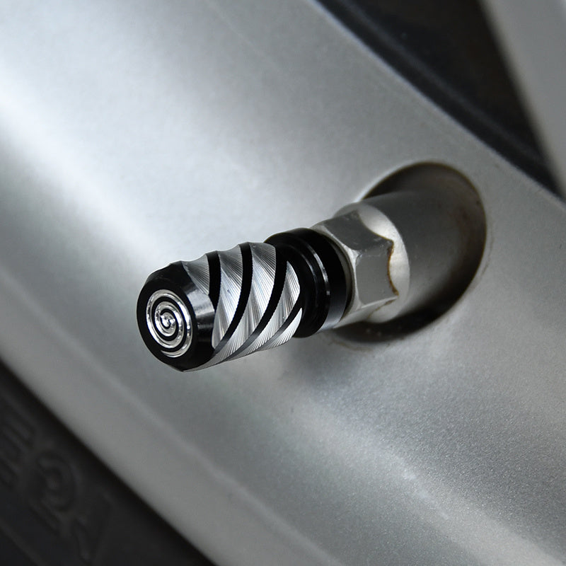 4 Pack Aluminum Alloy Tire Valve Caps for Cars and Motorcycles