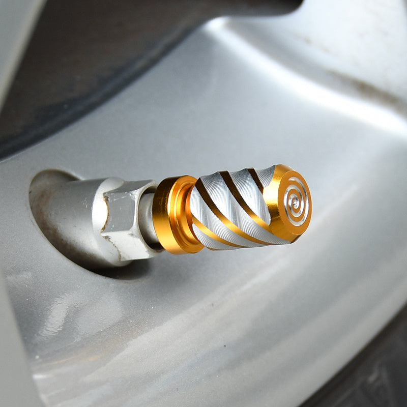 4 Pack Aluminum Alloy Tire Valve Caps for Cars and Motorcycles