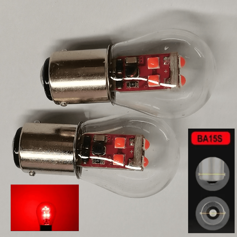 Car Indicator Lights 2 Pack 1156 1157 LED Brake Backup Bulbs Amazon