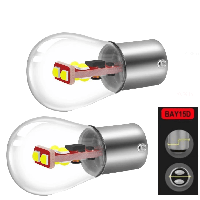 Car Indicator Lights 2 Pack 1156 1157 LED Brake Backup Bulbs Amazon
