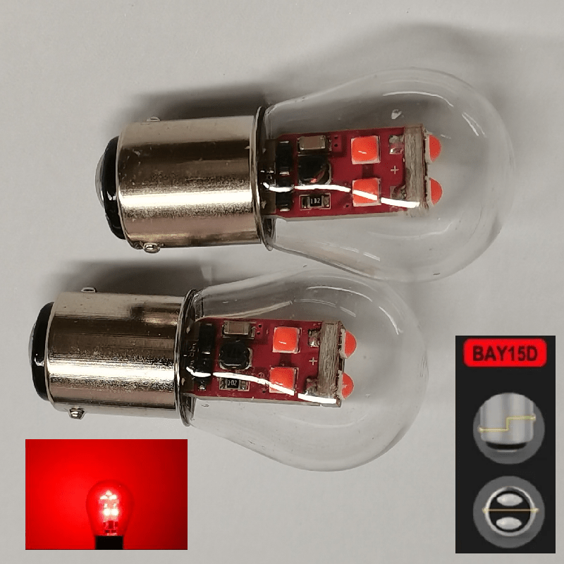 Car Indicator Lights 2 Pack 1156 1157 LED Brake Backup Bulbs Amazon
