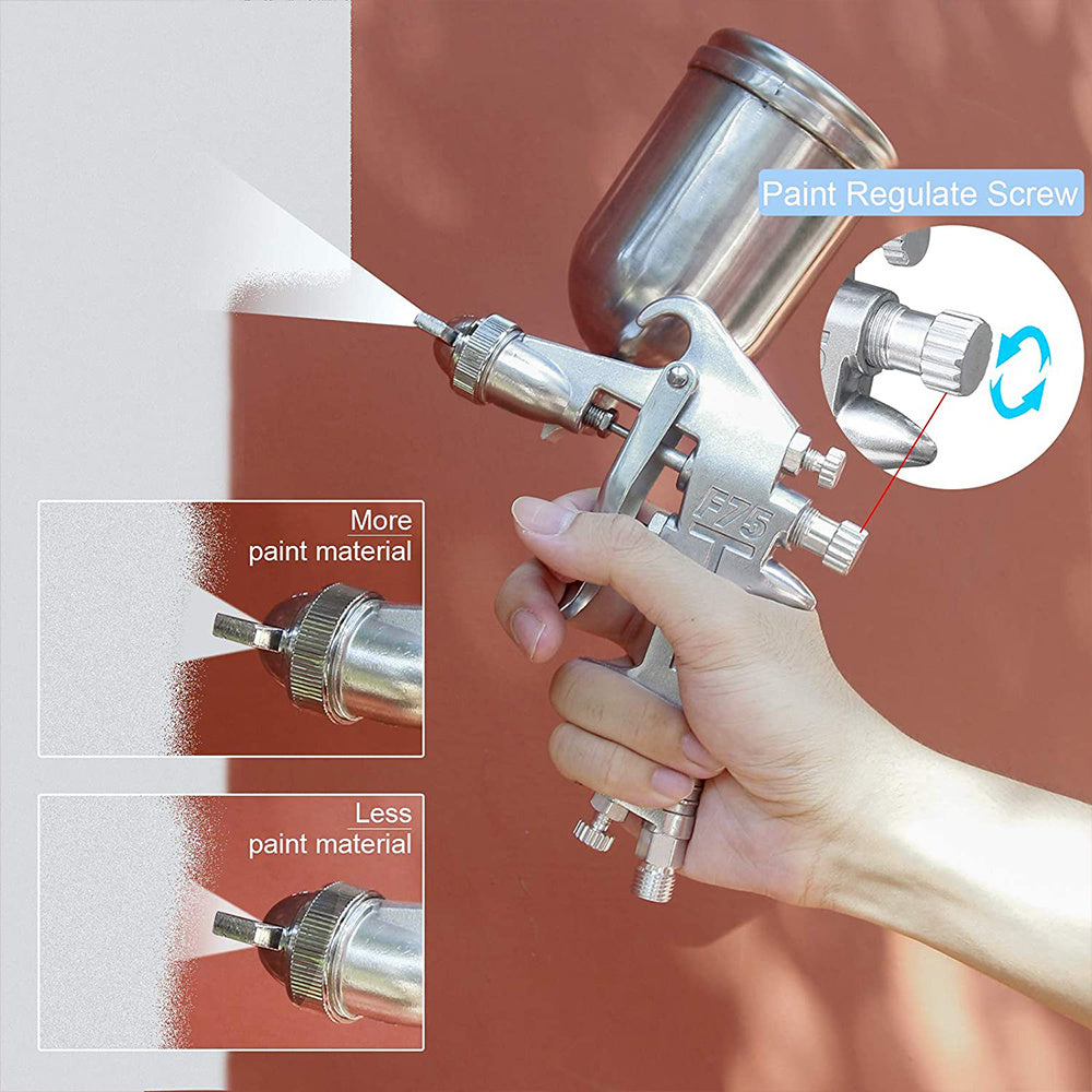 Professional 400ml Aluminum Airbrush Spray Gun for Car and Furniture Painting