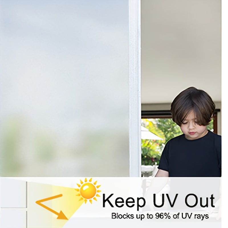 Matte Frosted Window Film Roll Self Adhesive Privacy Vinyl for Home Door Bedroom