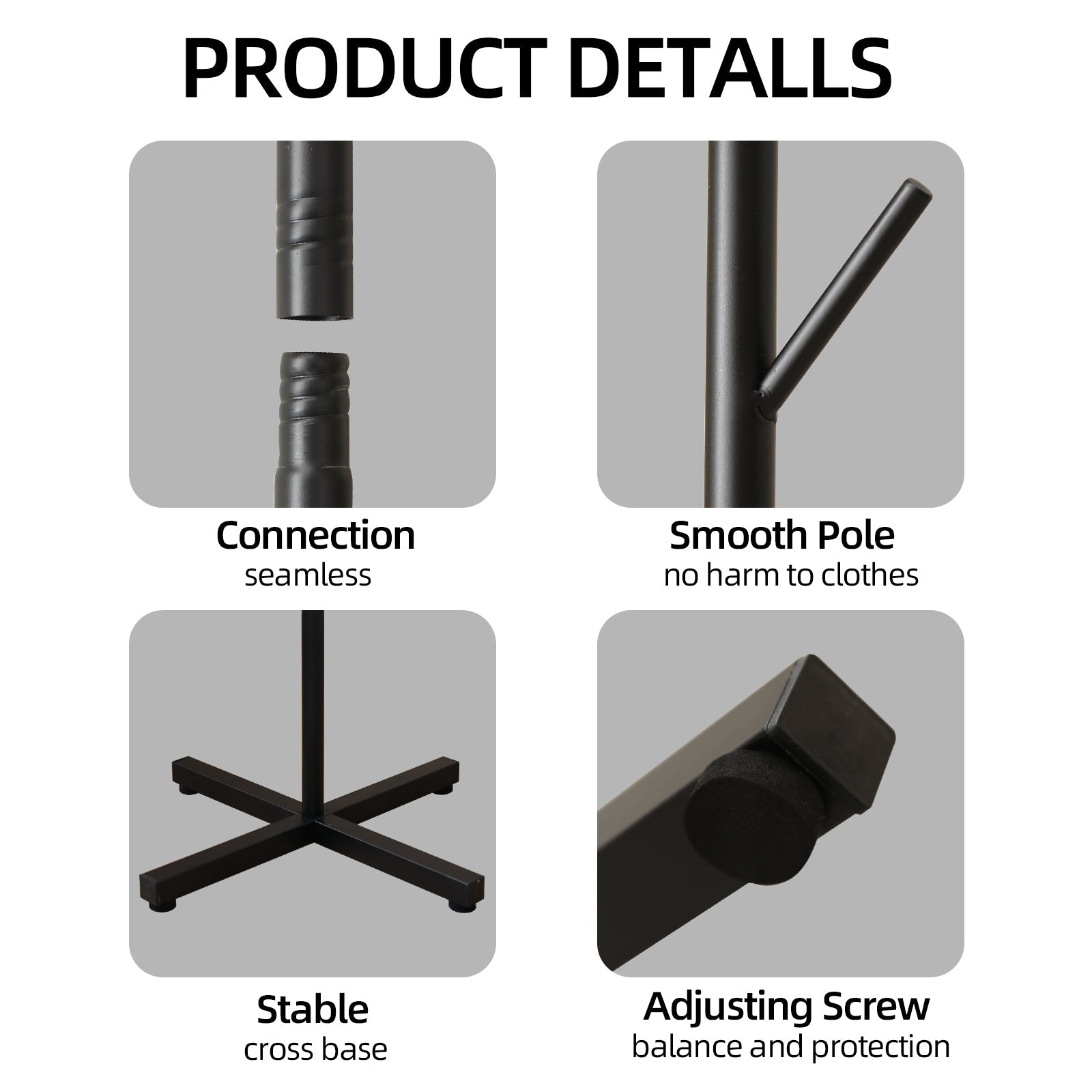 1-qismli erga qo'yiladigan palto tutgich, oddiy kombinatsiya va daraxt shaklidagi dizayn, yotoqxona, yashash xonasi, porch va sochiqlar uchun uch o'lchovli saqlash tokchasi