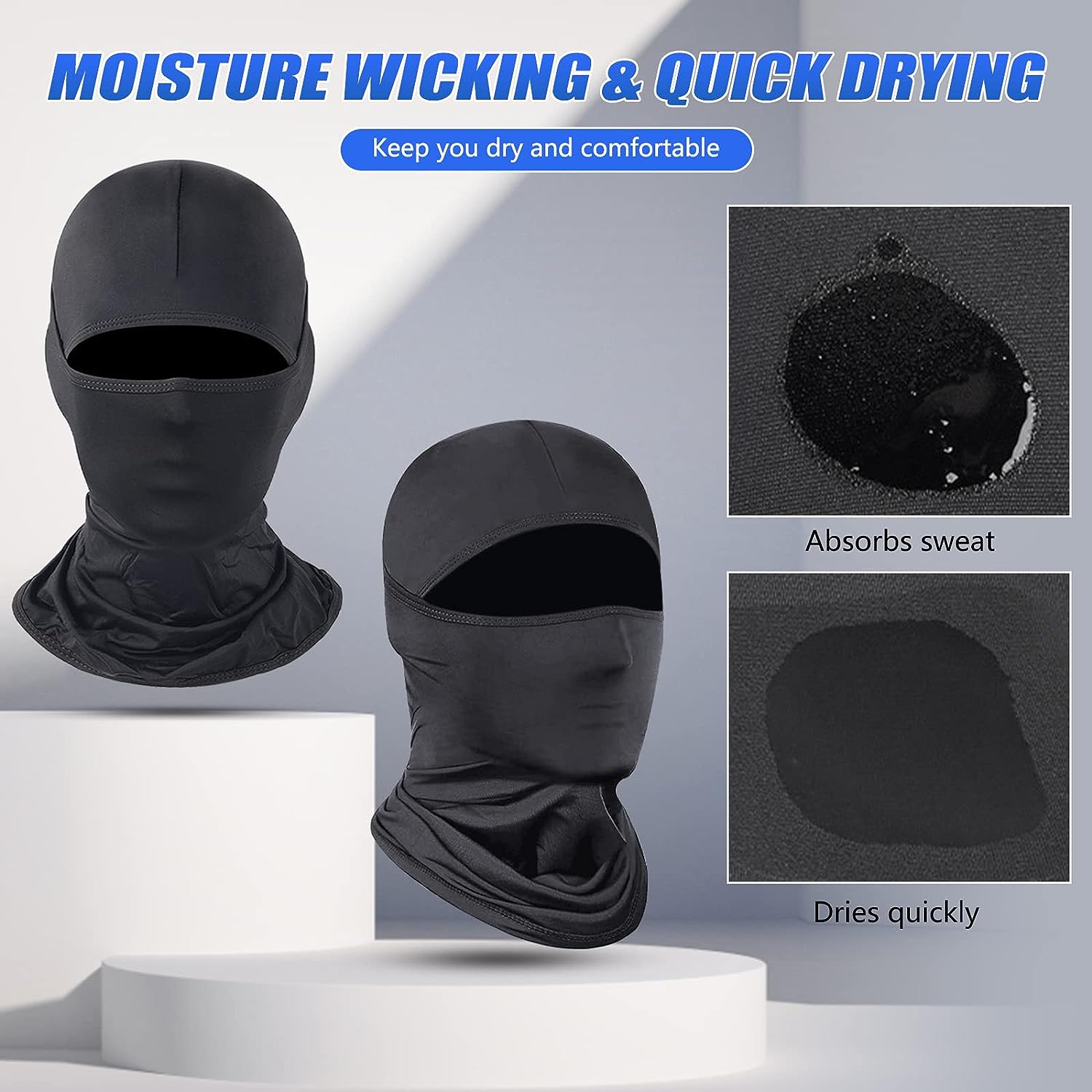 Máscara facial transpirable elástica unisex para verano para ciclismo, senderismo y deportes al aire libre