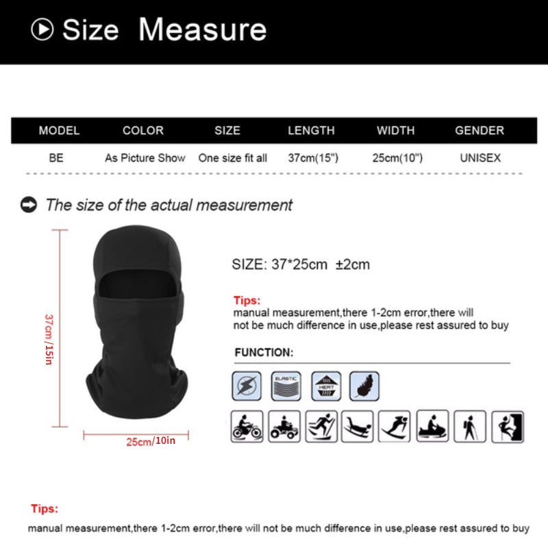 Máscara facial transpirable elástica unisex para verano para ciclismo, senderismo y deportes al aire libre