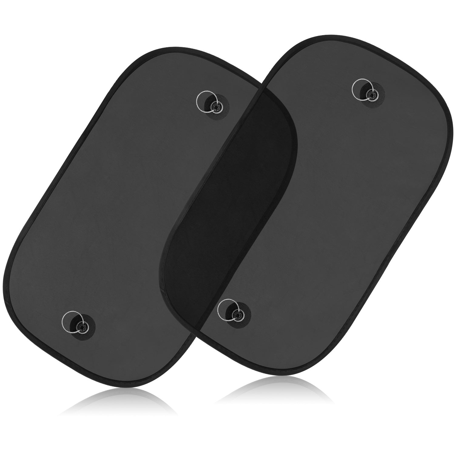 Universal avtomobil quyosh nuri himoyachilari yon oynalar uchun 2 ta paket, o'z-o'zini yopishtiradigan