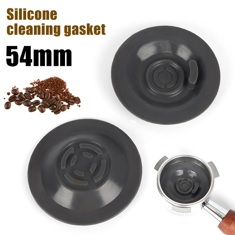 2 Pieces Silicone Espresso Backflush Discs 54/58mm Dark Gray Coffee Machine Cleaner