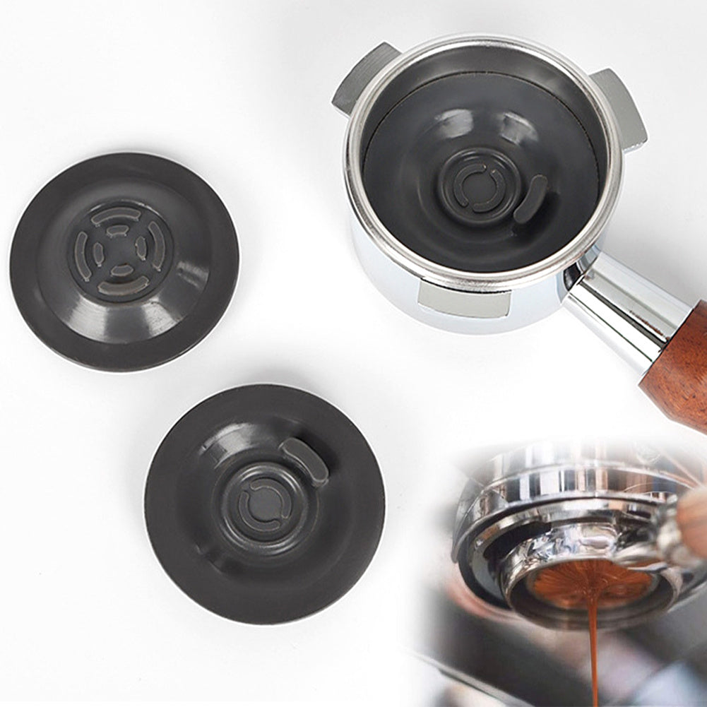 2 Pieces Silicone Espresso Backflush Discs 54/58mm Dark Gray Coffee Machine Cleaner