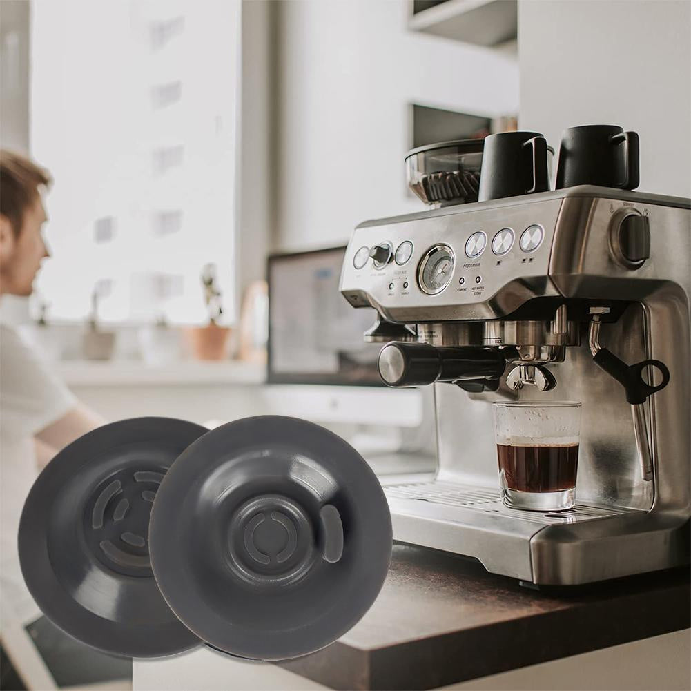2 Pieces Silicone Espresso Backflush Discs 54/58mm Dark Gray Coffee Machine Cleaner