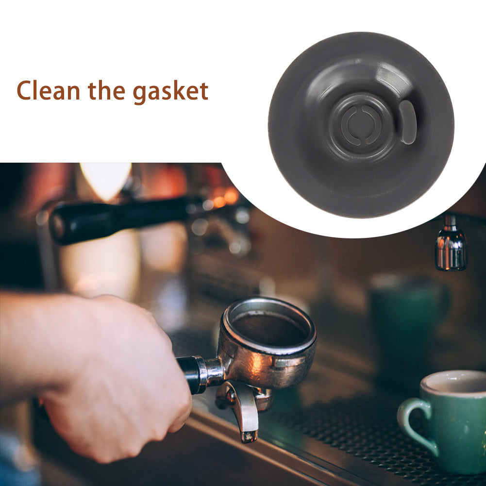 2 Pieces Silicone Espresso Backflush Discs 54/58mm Dark Gray Coffee Machine Cleaner