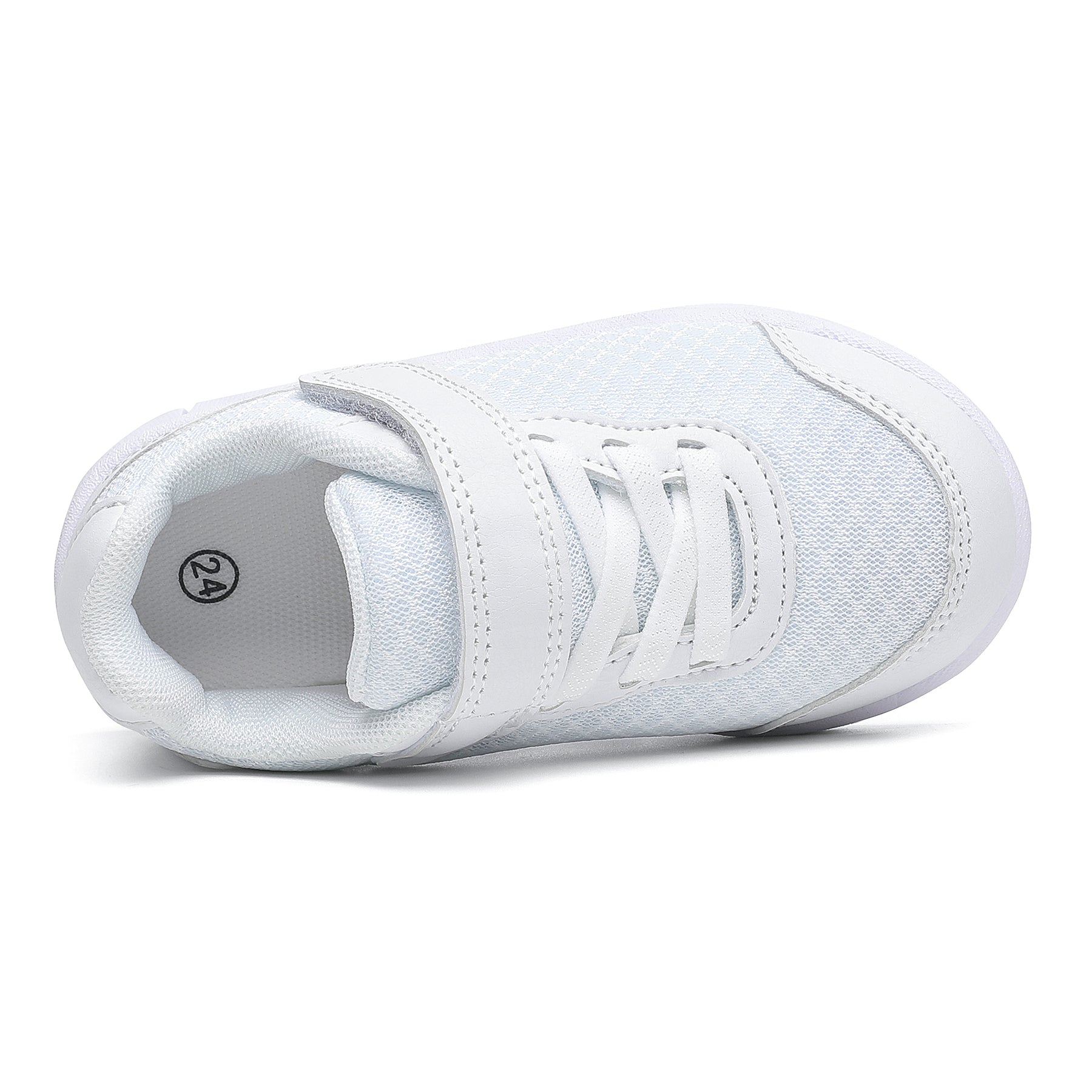 Qizlar uchun to'rli pastki dizaynga ega, bog'ichli, tashqi o'yinlar uchun kauchuk taglikka ega bo'lgan pushti yengil sport krossovkalari. Bahor va kuz uchun ideal, qizlar poyabzal kolleksiyasining bir qismi.