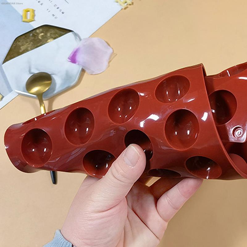 3D Silicone Hemisphere Chocolate Mold for Candy Pudding Baking Tools