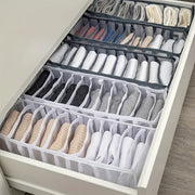 Lightweight Wardrobe Drawer Storage Box with Mesh Grid for Clothes Socks Underwear Organizer