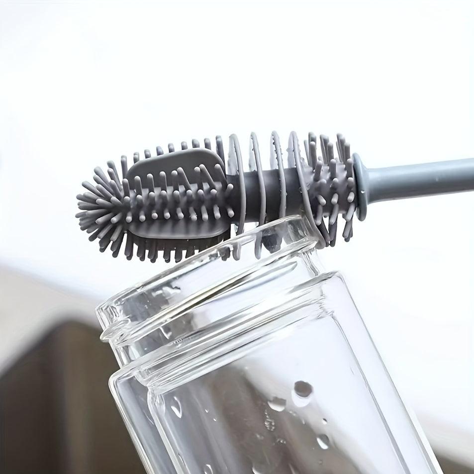 Long Handle Silicone Bottle Brush for Kitchen Cleaning and Easter Gift