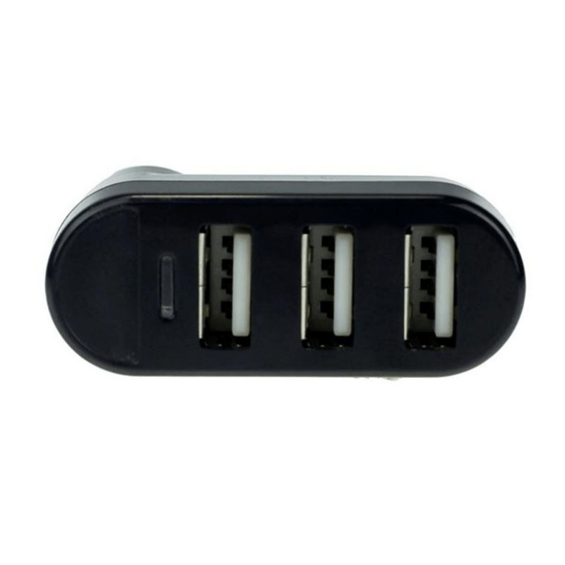 Mini USB Hub Adapter with 3 Rotating Ports for Laptops and PCs