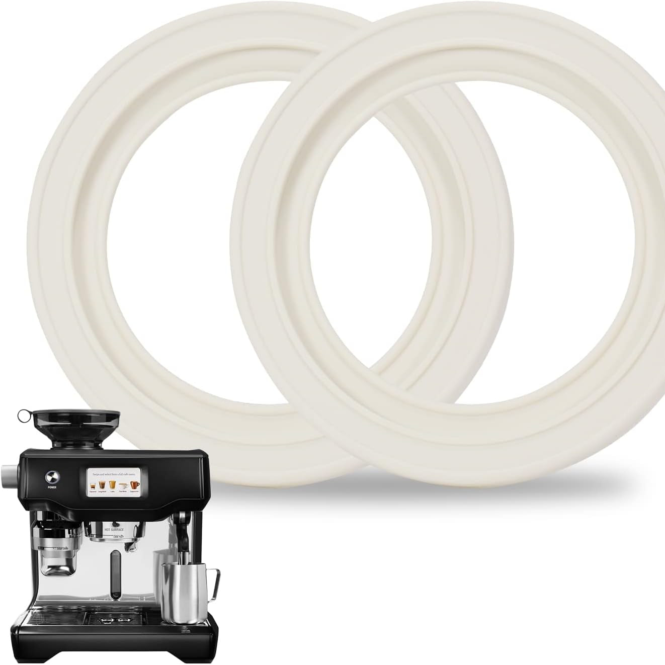 2 dona Silikon Brew Head Seal Gasket 58mm O-Ring Qahva Mashinasi uchun