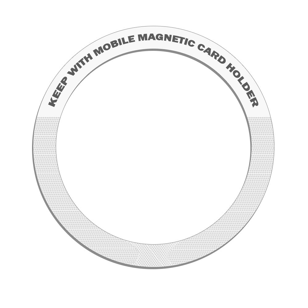 Universal Magnetic Suction Ring for Phone Wireless Charging Car Mount Stickers