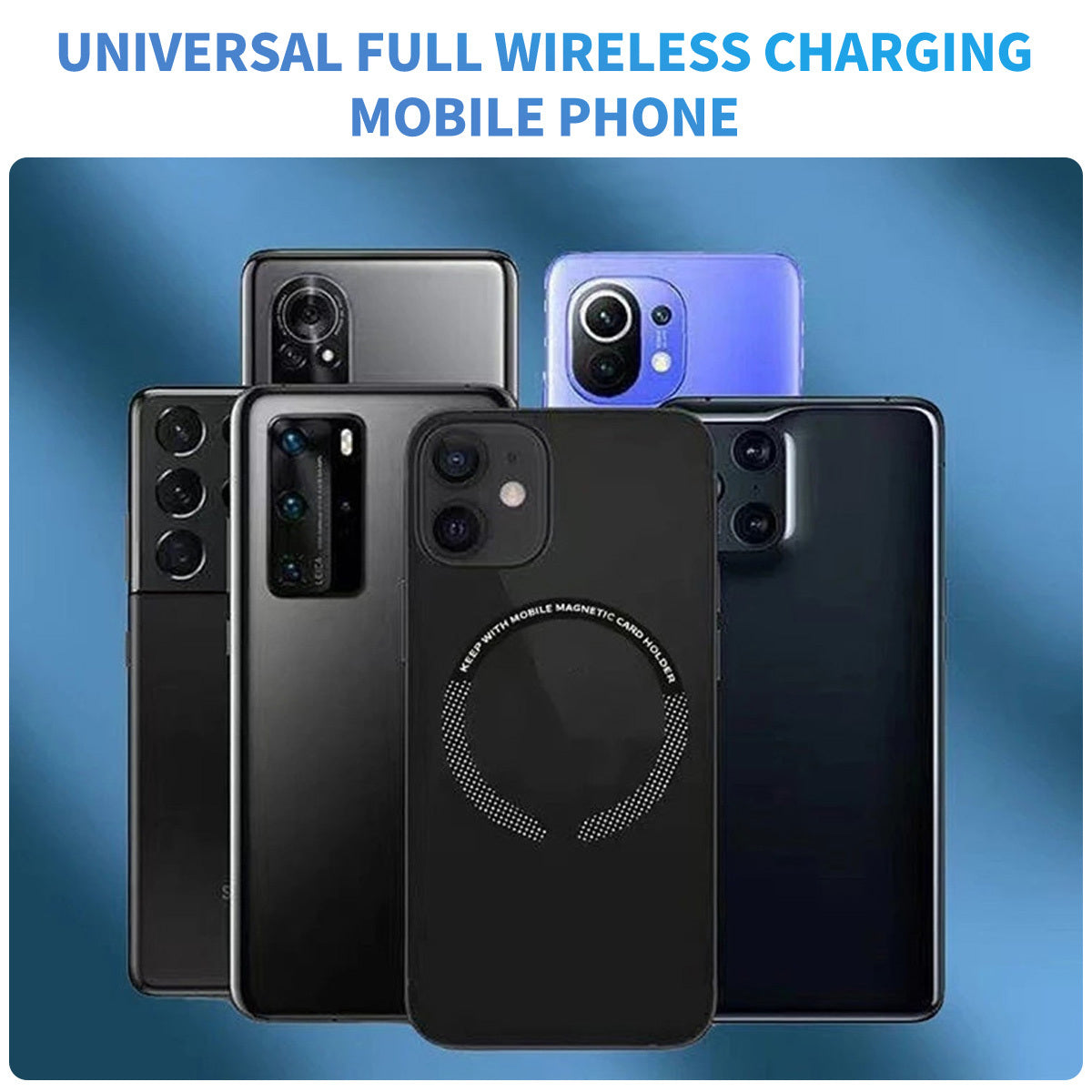 Universal Magnetic Suction Ring for Phone Wireless Charging Car Mount Stickers